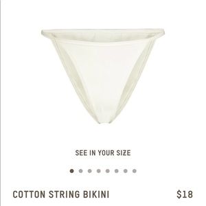 SKIMS string bikini underwear size XL